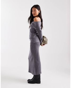 Vero Moda Folded Waistband Midi Skirt Co-ord - White