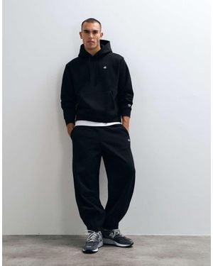 Champion Core Heritage Trousers Barrel Leg Drawstring Trackies - Blue