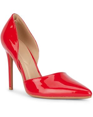 SEQWL Pointed Toe Court Shoes Dress Shoes With Stiletto High Heel - Red
