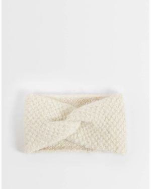 ASOS Textured Knit Headband - Natural