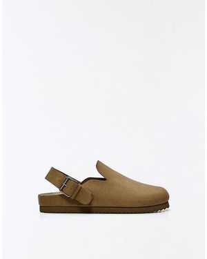 Bershka Clogs With Strap Detail - White