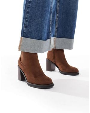 New Look Faux Leather Chelsea Boots - Blue