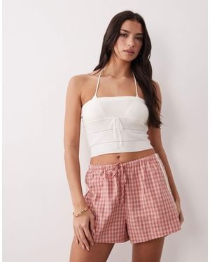 Rhythm Top bustier en maille - Rouge