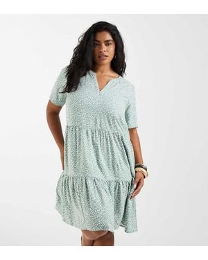 ONLY Tiered Mini Dress - Blue