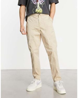 Jack & Jones Intelligence Tapered Carrot Fit Worker Trouser - Natural
