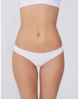 Tezenis Seamless Cotton Brazilian Briefs - White