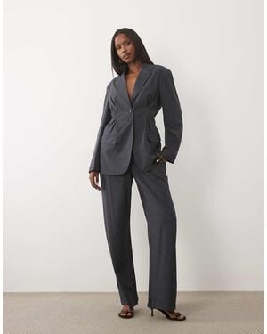 Vila Wide-Leg Broek Co-Ord - Grijs