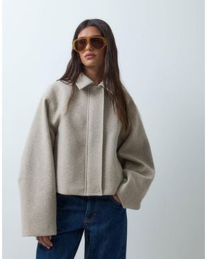 ASOS Formal Top Collar Cropped Jacket - Brown