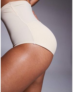 Bye Bra Braguitas Realzadoras De Talle Alto Con Relleno En La Parte Trasera De -Neutro - Gris