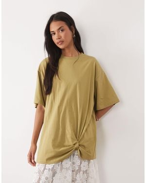 ASOS – oversize-t-shirt - Grün