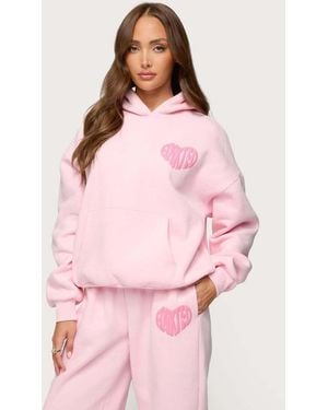 Edikted Major Love Hoodie - Pink
