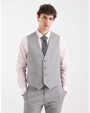 ASOS Skinny Suit Vest - Grey