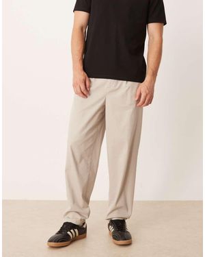 ASOS Carrot Fit Smart Chino Trousers - Grey
