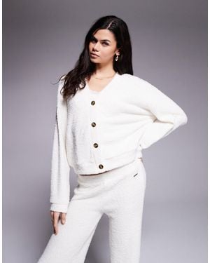 River Island – kuschelige strickjacke - Grau