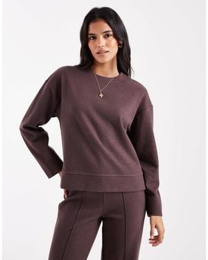 Threadbare – langärmliges sweatshirt aus weichem baumwoll-jersey-mix - Lila