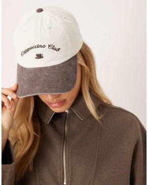 Accessorize Cappuccino Club Baseball Cap - Brown
