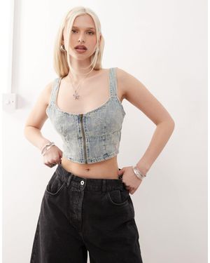 Guess Denim Bustier - Gray