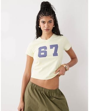 Collusion Sports V Neck Number Tee - White