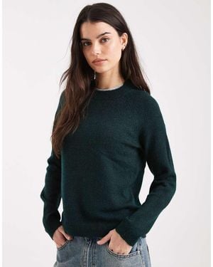 Pieces High Neck Jumper - Blue