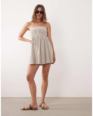 Abercrombie & Fitch Babydoll Dress With Built - Natural