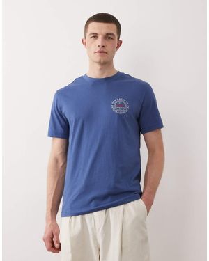 GANT Embroidered Chest Logo T-Shirt - Blue
