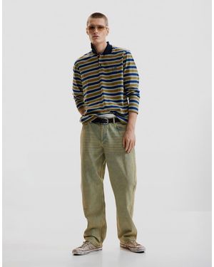 Desigual Pantalones Vaqueros Verdes Teñidos