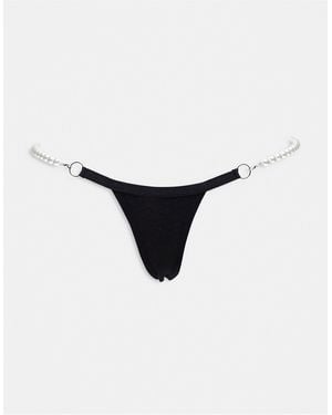ASOS Perizoma con perle - Bianco