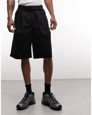 Weekday Pantalones Cortos Chinos Largos Negros Extragrandes