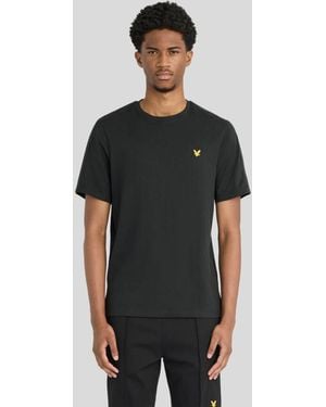 Lyle & Scott Ss T-Shirts Padel Taped T-Shirt - Black