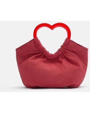 Pull&Bear Tas Met Hartvormig Handvat - Rood