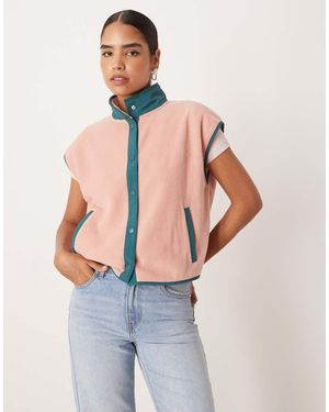 ASOS Polar Fleece Gilet - Blue