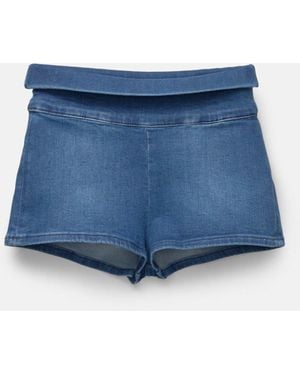 Pull&Bear – jeansshorts - Blau