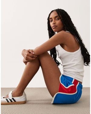 ASOS Tricot Piping Detail Runner Short - Multicolor