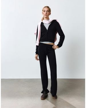 Pull&Bear Pantalon évasé en modal - Blanc