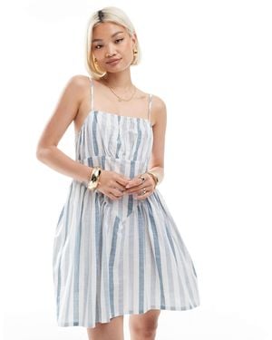 Wednesday's Girl Bold Stripe Mini Dress - White