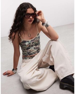 Collusion Cami Top Co-ord - Brown