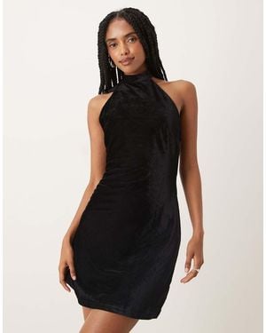 Collective The Label Halterneck Mini Dress - Black