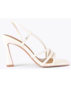 KG by Kurt Geiger Sweetie Pearl Heeled Sandals - White