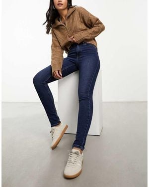 New Look Lift And Shape Skinny Jeans - Blue