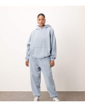 ARRANGE Curve Premium Acid Wash joggers - Blue