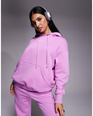 Nike Phoenix Fleece Oversized Hoodie - Purple