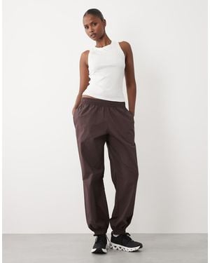 4505 Loose Fit Ripstop Cotton Cuffed Lifting Trousers With Zip Pockets - White