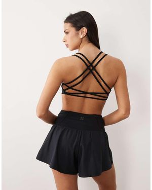 4505 Light Support Strappy Sports Bra - Blue