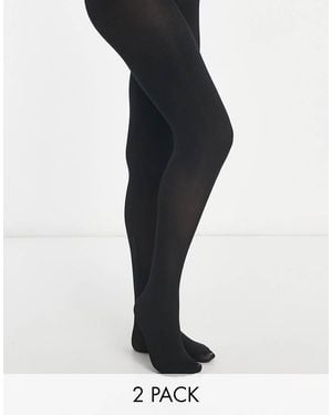 ASOS 2 Pack 80 Denier Tights - Black