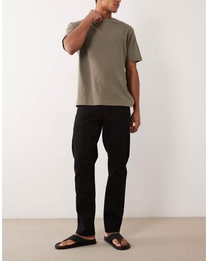 Farah – elm – gerade geschnittene jeans - Natur
