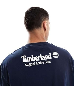 Timberland rugged Backprint T-shirt - Blue