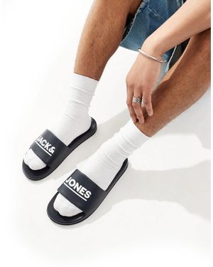 Jack & Jones Pool Sliders - White