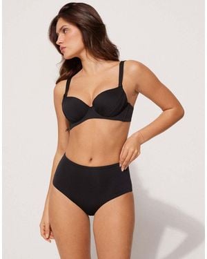 Tezenis High-Waist Bikini Briefs - Black