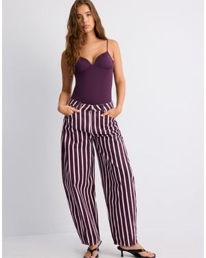 Stradivarius D80 barrel-jeans - Lila