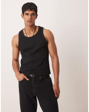 Mango Relaxed Fit Vest - Black